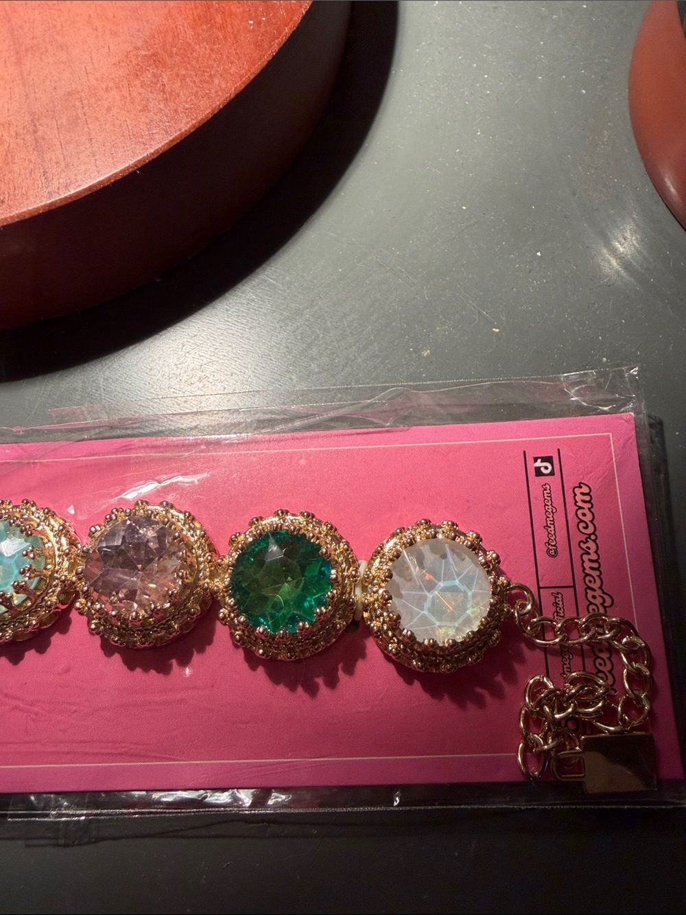 NEW Feed Me Gems Rainbow Opal Pastel Queen Bracelet - Picture 12 of 16